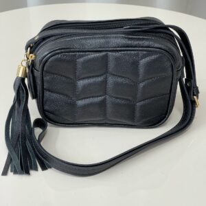 Bolsa Couro Legítimo dois fechos/ Grande
