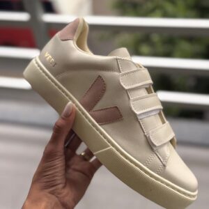 Vert Velcro off/rose